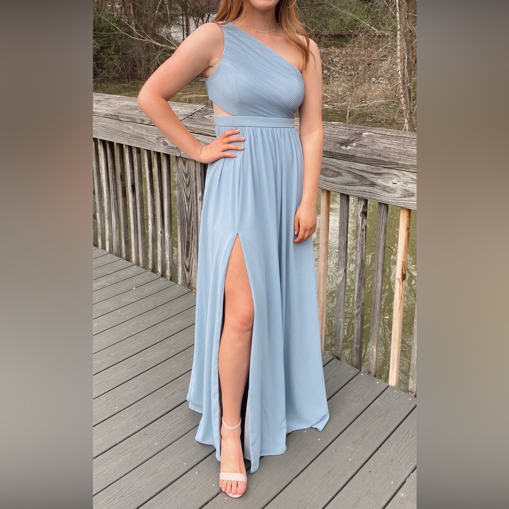 Lulus one shoulder formal dress